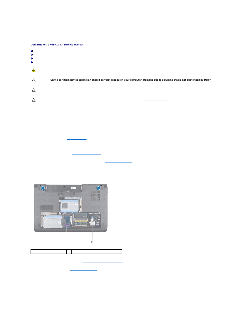 Display, Display assembly, Removing the display assembly | Dell Studio 1745 (Mid 2009) User Manual | Page 23 / 61