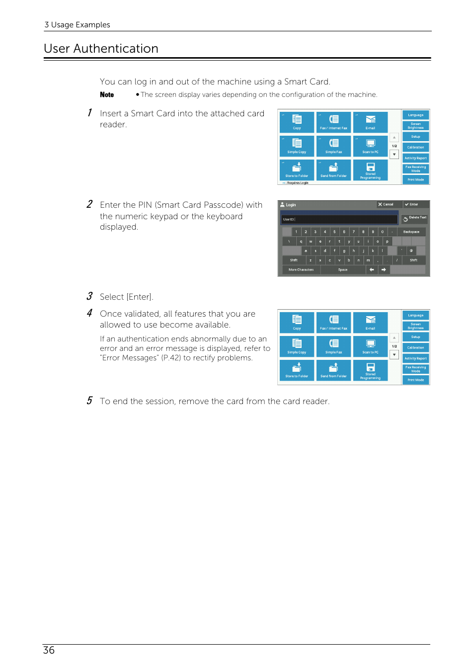 User authentication | Dell C5765DN MFP Color Laser Printer User Manual | Page 36 / 53