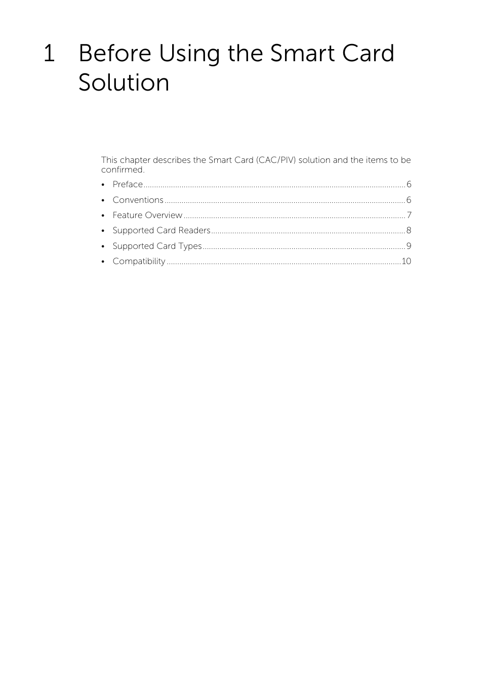 1 before using the smart card solution, Before using the smart card solution, 1before using the smart card solution | Dell C5765DN MFP Color Laser Printer User Manual | Page 5 / 53