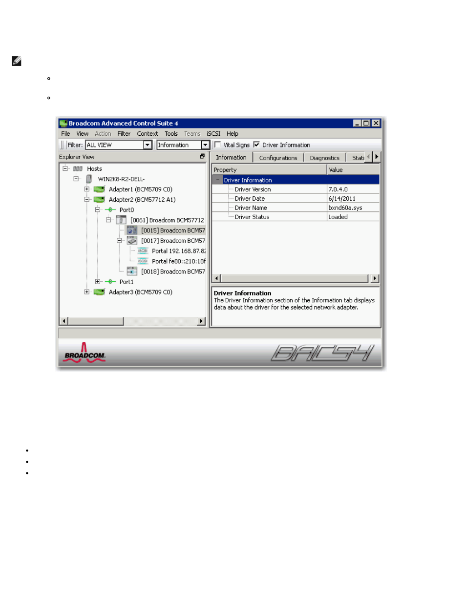 Viewing ndis information | Dell Broadcom NetXtreme Family of Adapters User Manual | Page 191 / 264