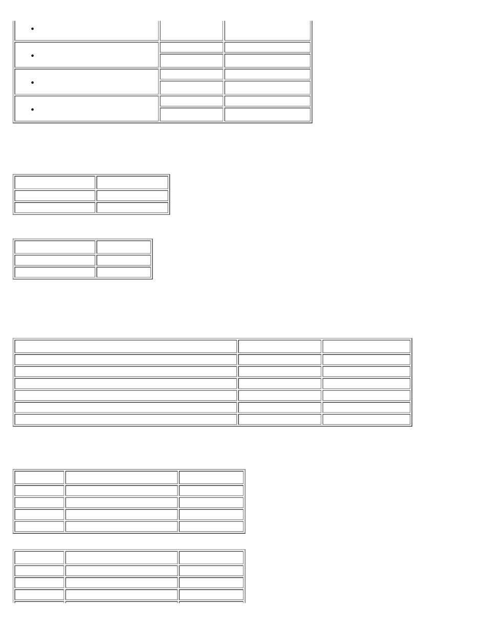 Interface specifications, Nic physical characteristics, Nic power requirements | Dell Broadcom NetXtreme Family of Adapters User Manual | Page 230 / 264