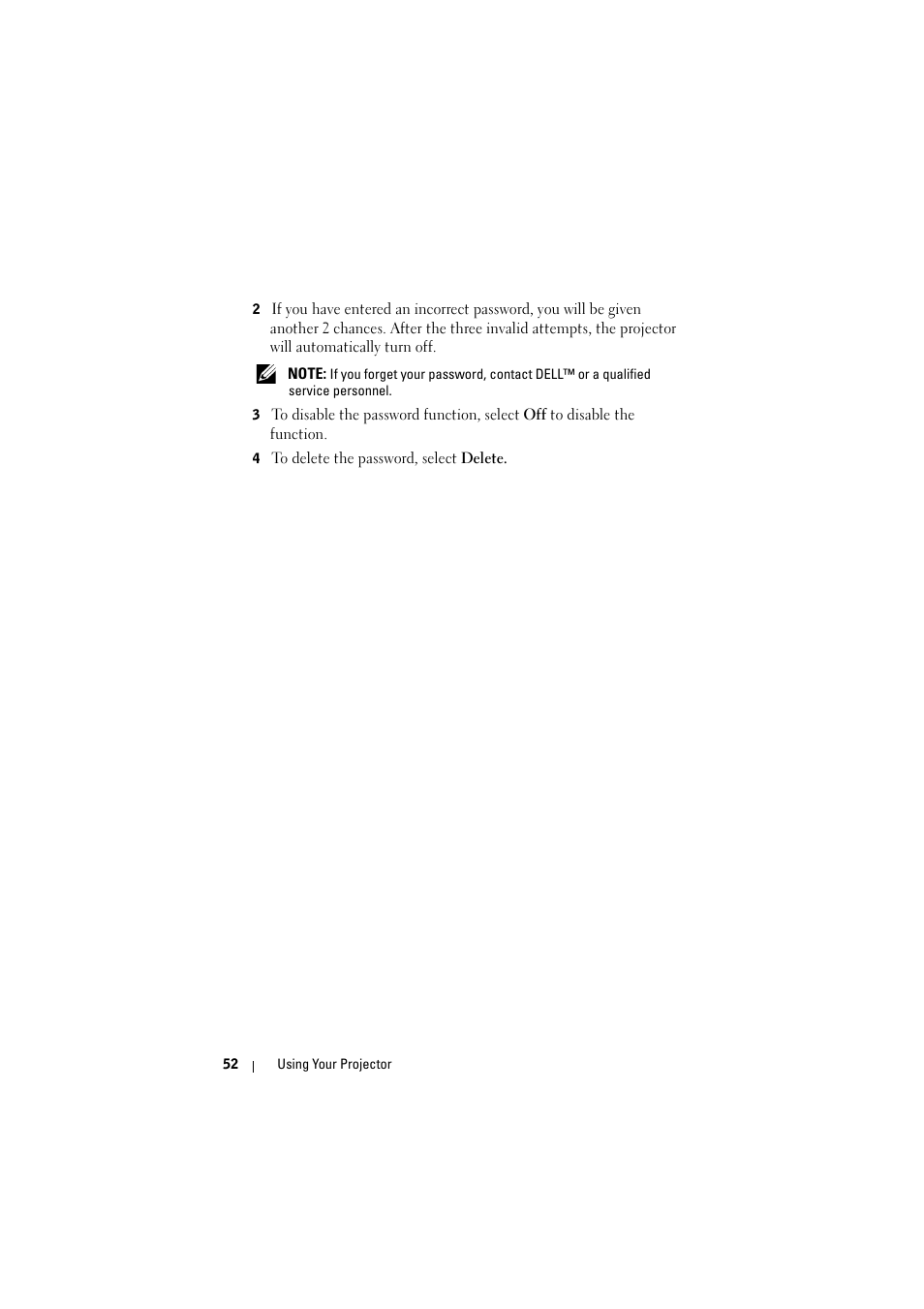 Dell S300w Projector User Manual | Page 52 / 109