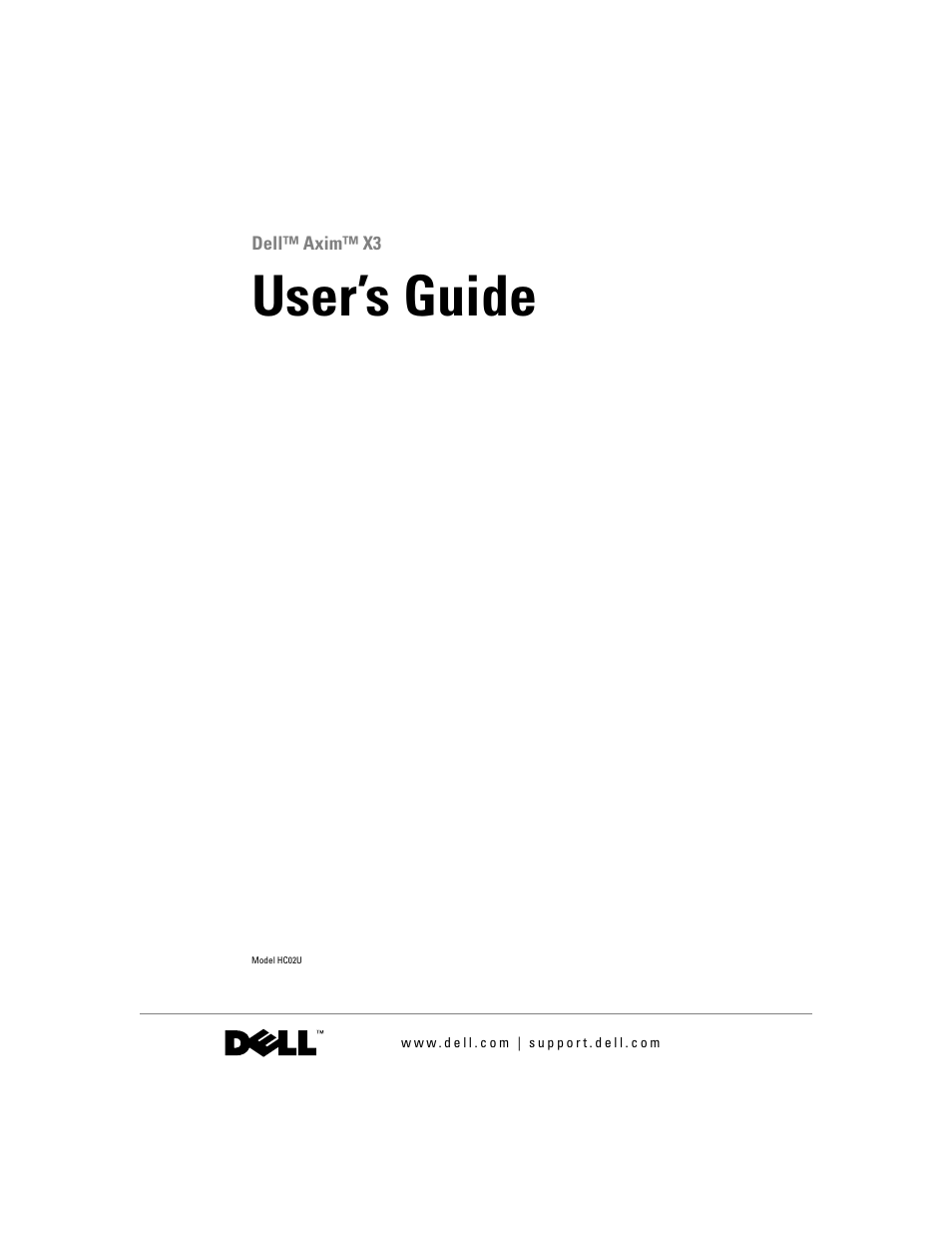 Dell AXIM X3 User Manual | 178 pages