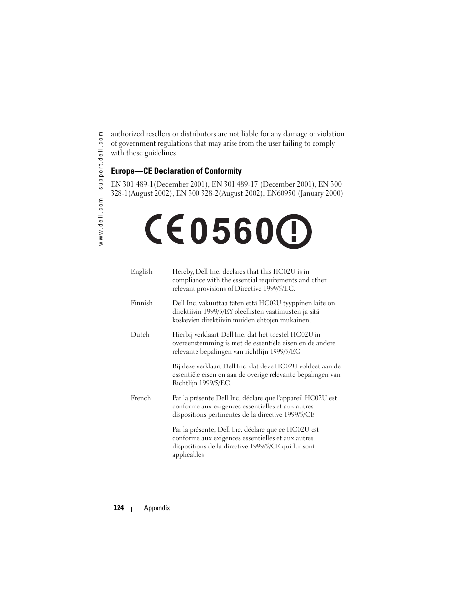 Dell AXIM X3 User Manual | Page 124 / 178