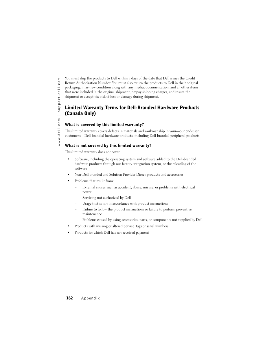 Dell AXIM X3 User Manual | Page 162 / 178