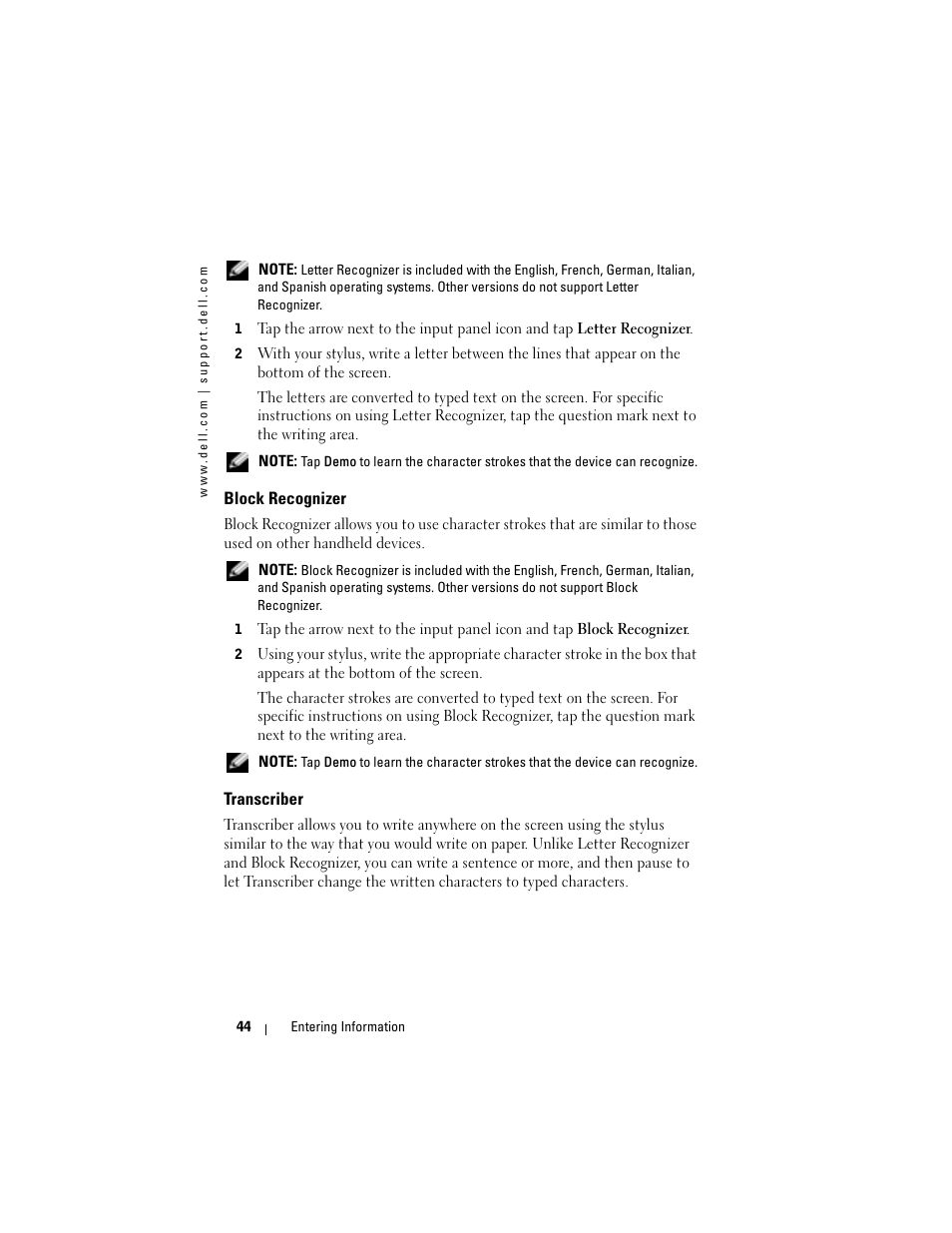 Dell AXIM X3 User Manual | Page 44 / 178