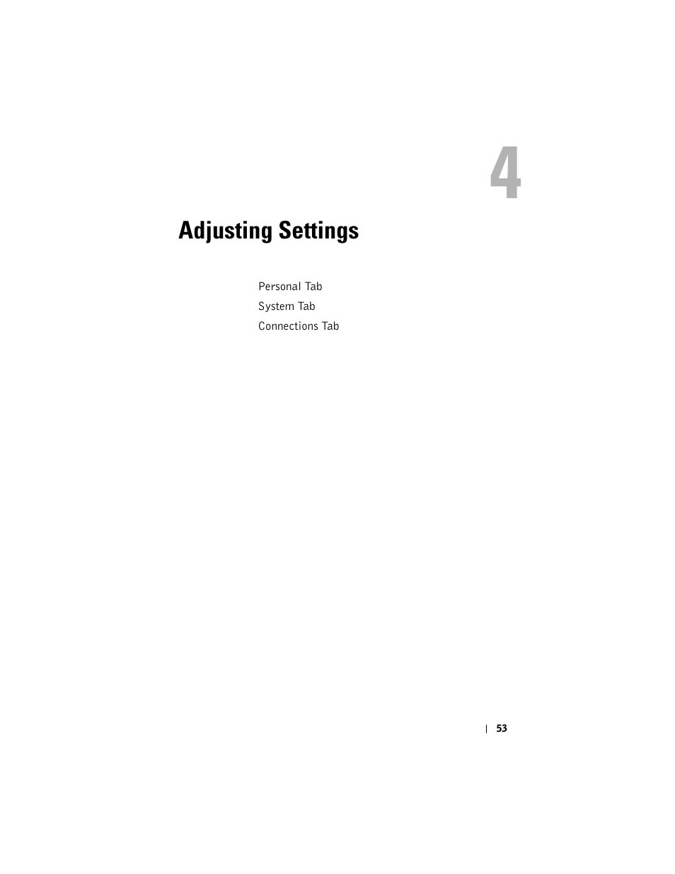 Adjusting settings | Dell AXIM X3 User Manual | Page 53 / 178