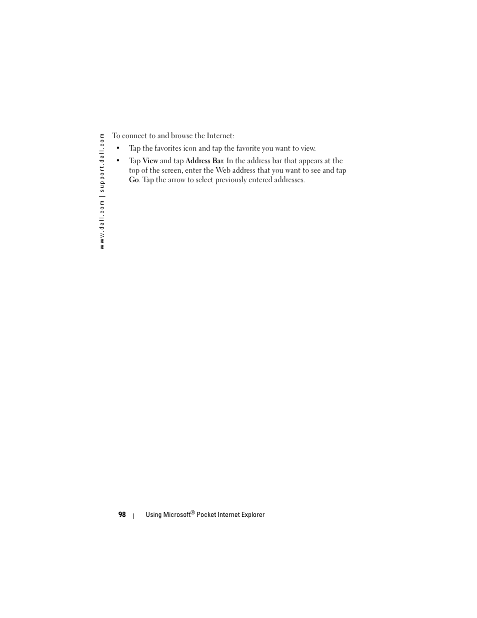 Dell AXIM X3 User Manual | Page 98 / 178