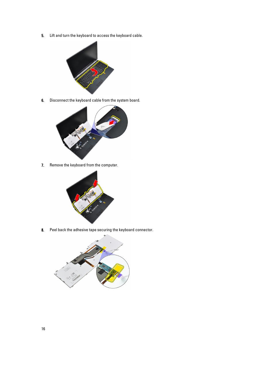 Dell Latitude E6530 (Mid 2012) User Manual | Page 16 / 87