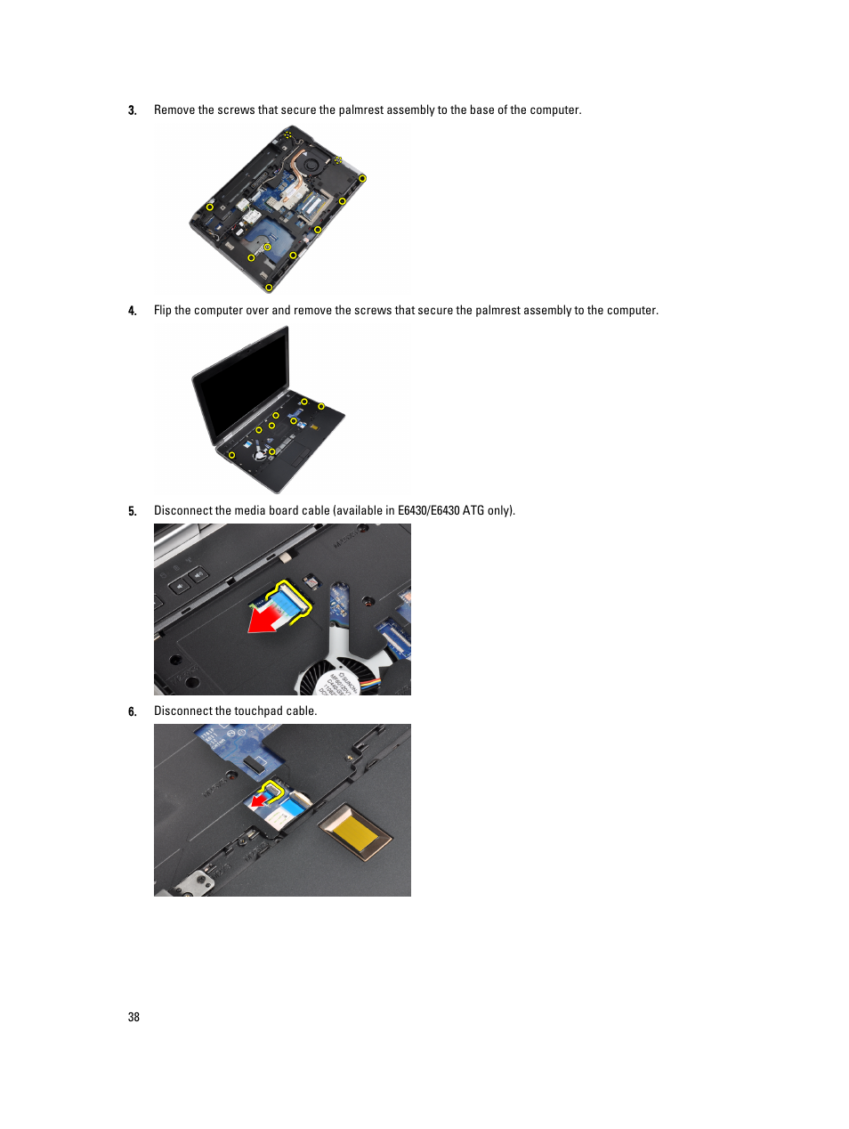 Dell Latitude E6530 (Mid 2012) User Manual | Page 38 / 87