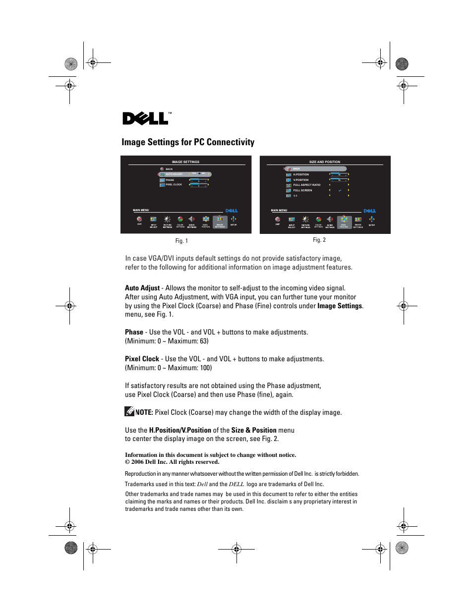 Dell W2607C LCD HD TV User Manual | 1 page