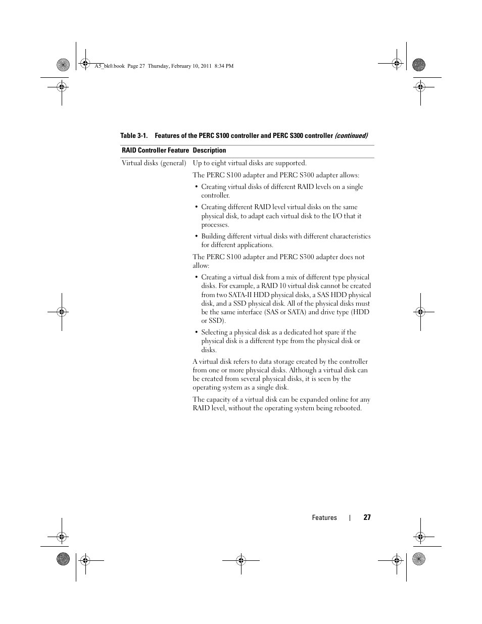 Dell PowerEdge RAID Controller S100 User Manual | Page 27 / 110