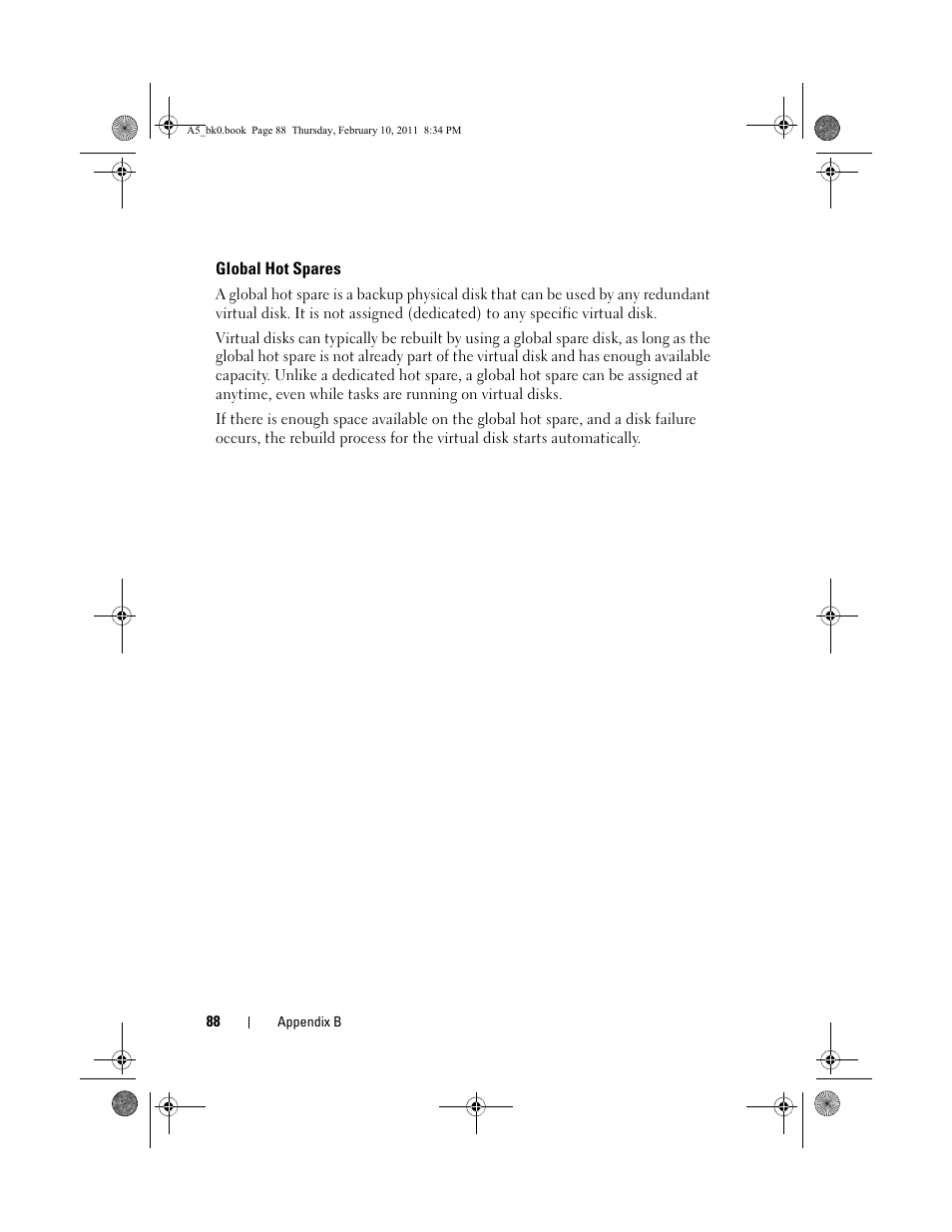 Global hot spares | Dell PowerEdge RAID Controller S100 User Manual | Page 88 / 110