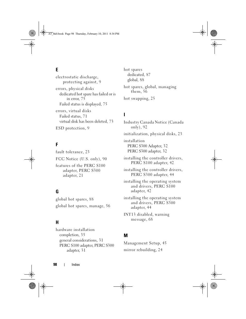 Dell PowerEdge RAID Controller S100 User Manual | Page 98 / 110