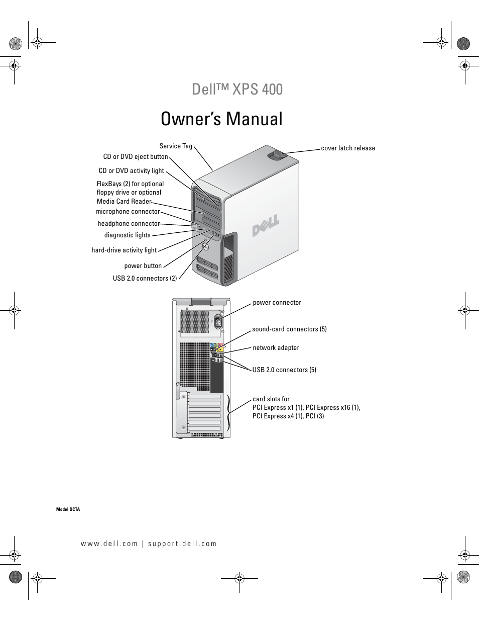 Dell XPS 400/Dimension 9150 User Manual | 148 pages