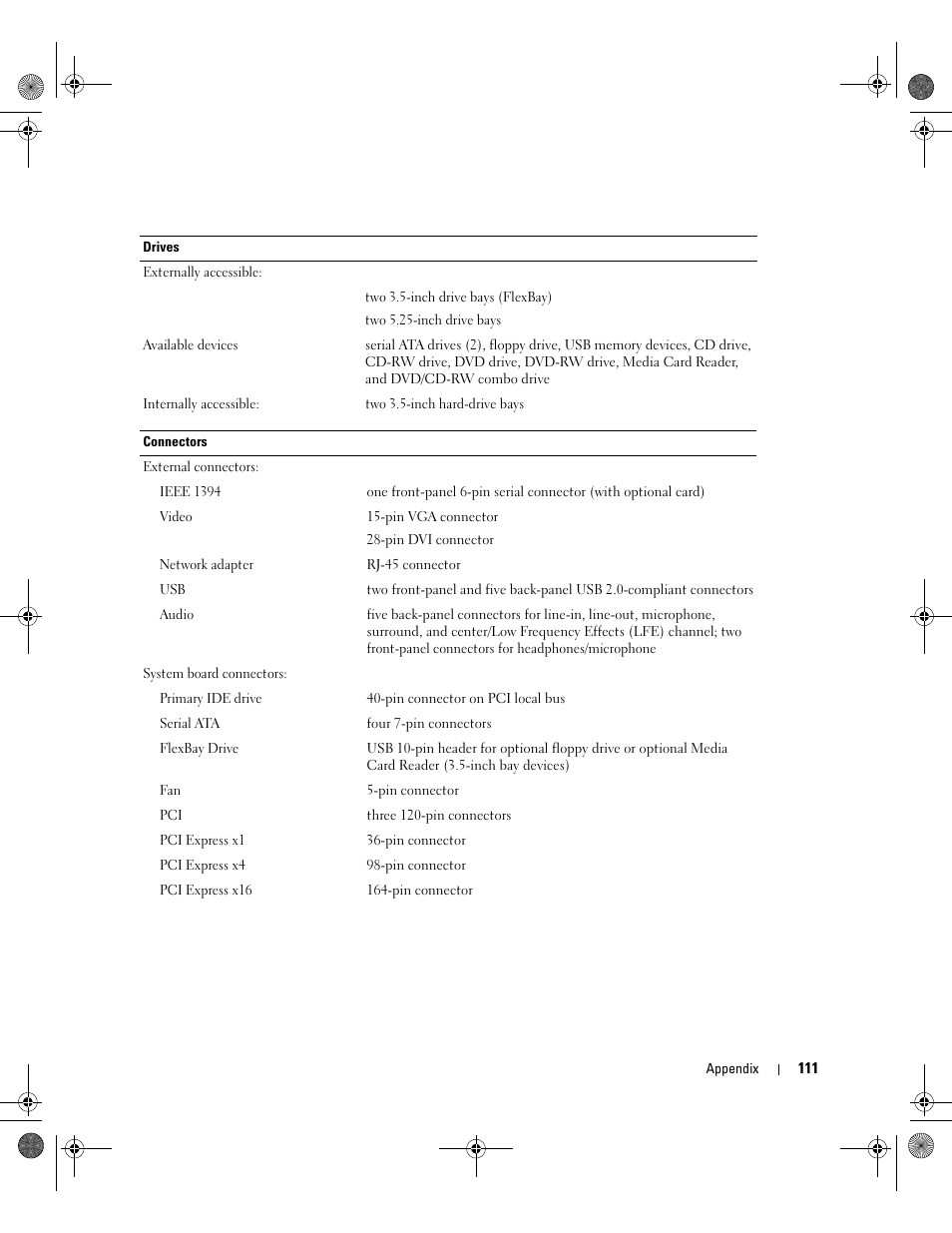 Dell XPS 400/Dimension 9150 User Manual | Page 111 / 148