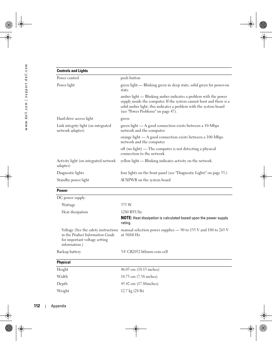 Dell XPS 400/Dimension 9150 User Manual | Page 112 / 148