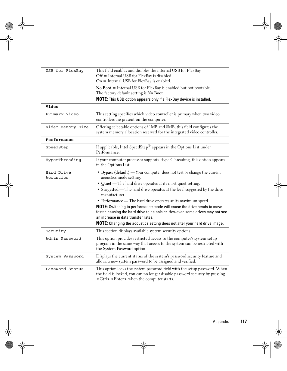 Dell XPS 400/Dimension 9150 User Manual | Page 117 / 148