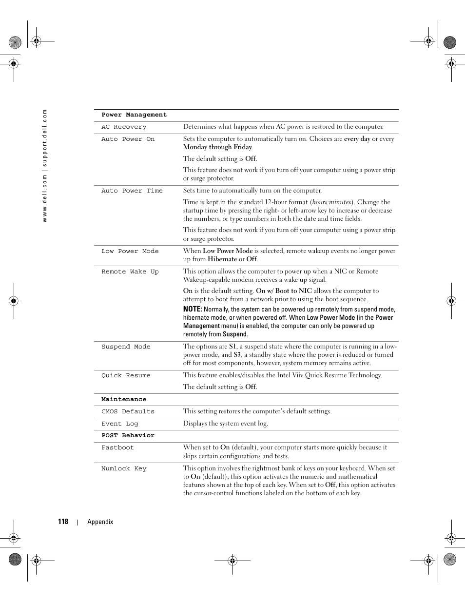 Dell XPS 400/Dimension 9150 User Manual | Page 118 / 148
