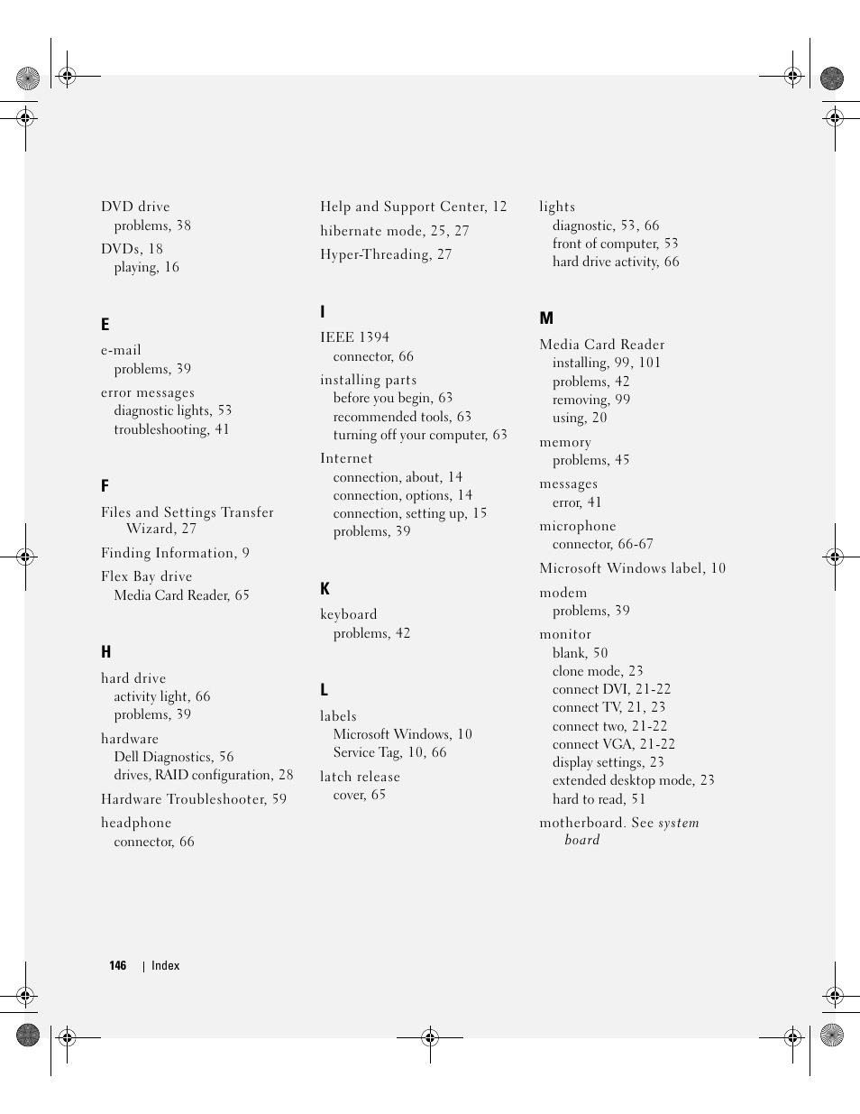 Dell XPS 400/Dimension 9150 User Manual | Page 146 / 148