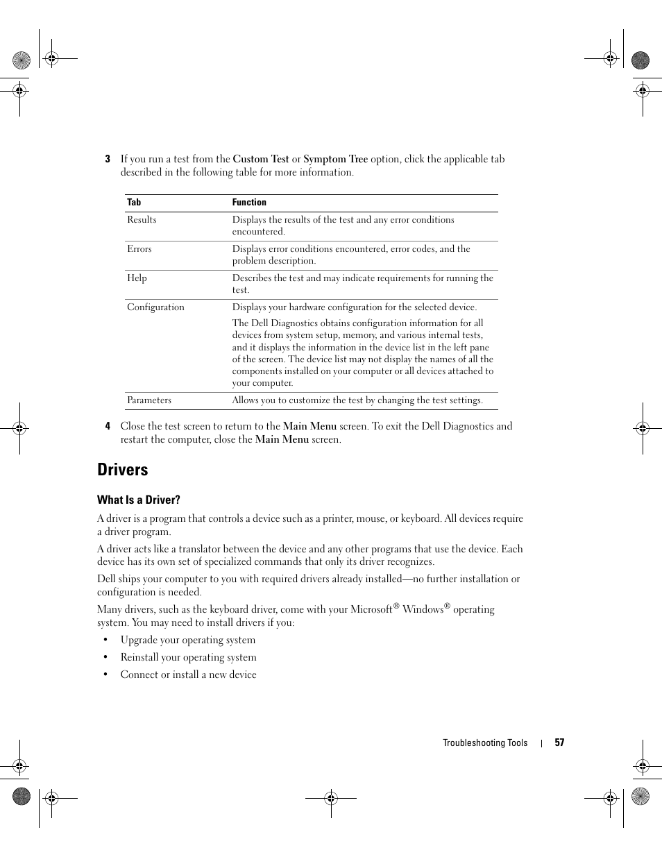 Drivers, What is a driver | Dell XPS 400/Dimension 9150 User Manual | Page 57 / 148