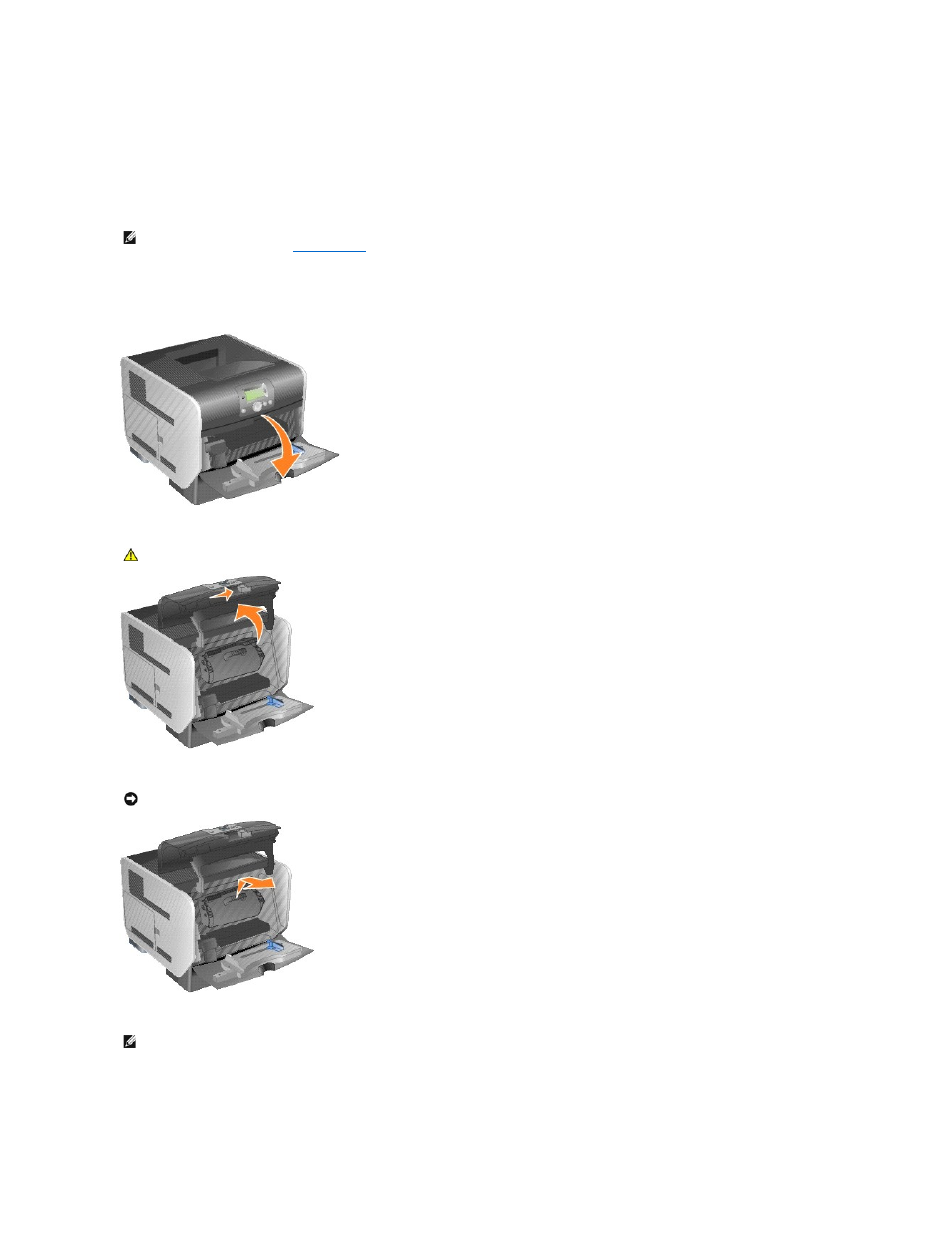 201 paper jam remove cartridge, 200 paper jam remove cartridge | Dell 5210n Mono Laser Printer User Manual | Page 16 / 150