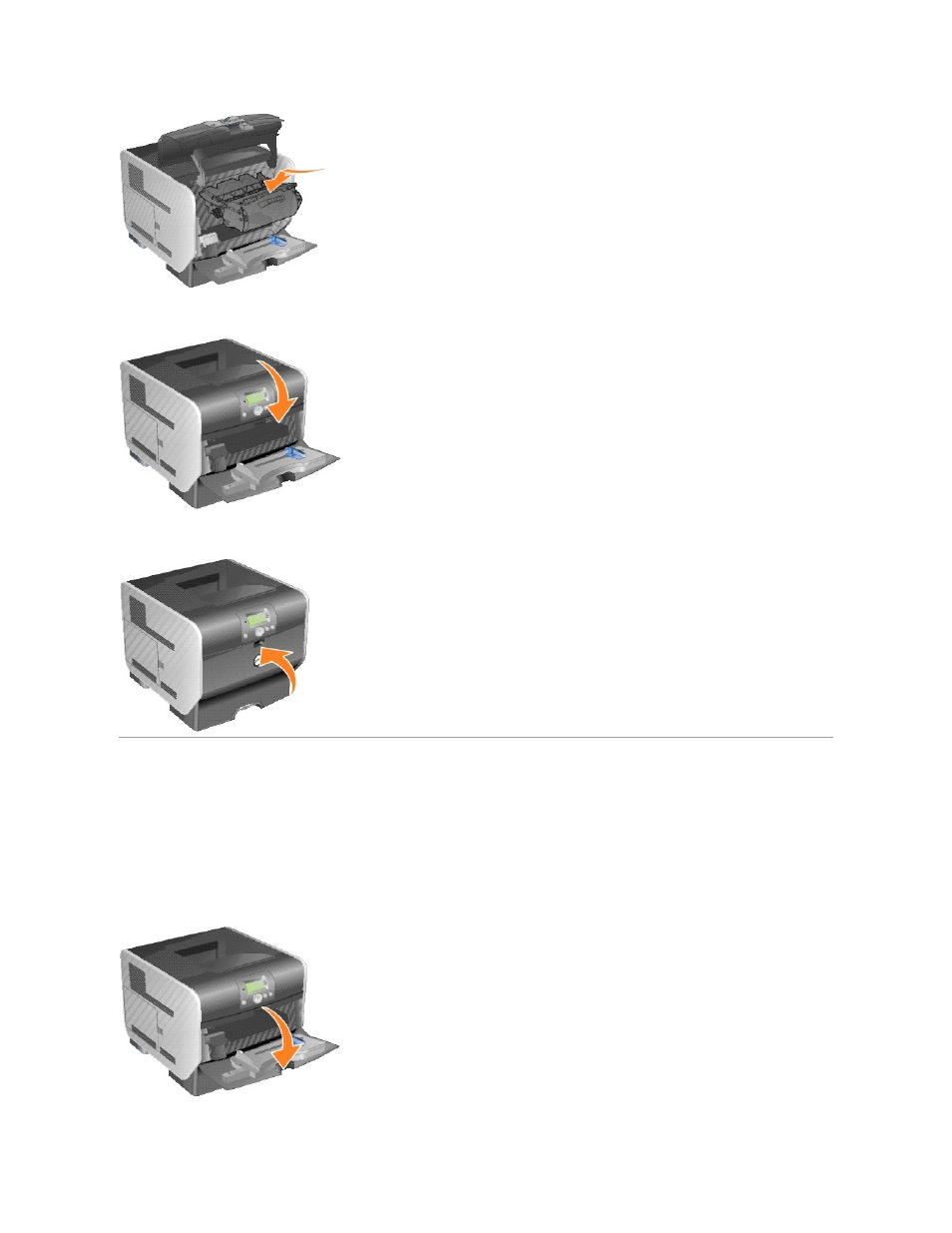 Replacing maintenance kit items, Replacing the charge rolls | Dell 5210n Mono Laser Printer User Manual | Page 35 / 150