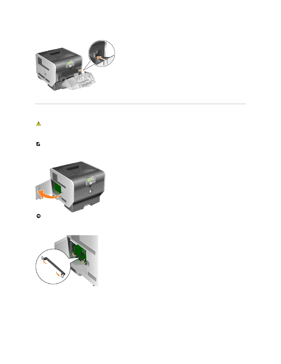 Installing printer memory | Dell 5210n Mono Laser Printer User Manual | Page 94 / 150