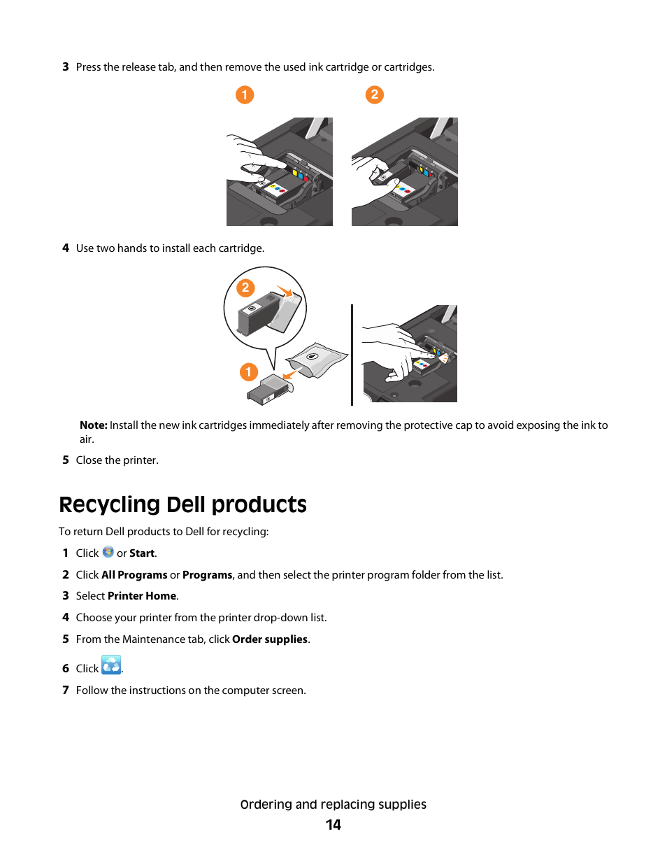 Recycling dell products | Dell P713w All In One Photo Printer User Manual | Page 14 / 125