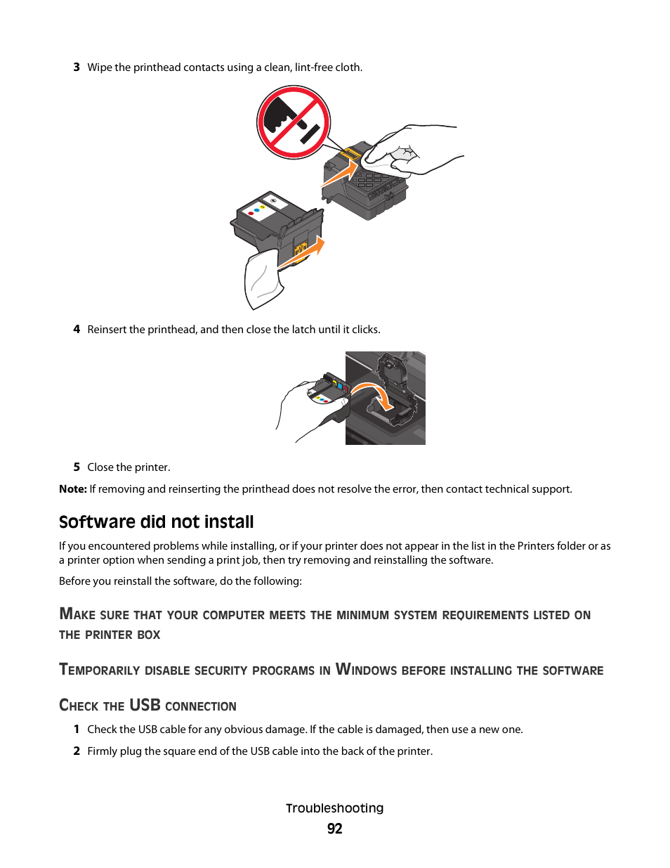 Software did not install | Dell P713w All In One Photo Printer User Manual | Page 92 / 125