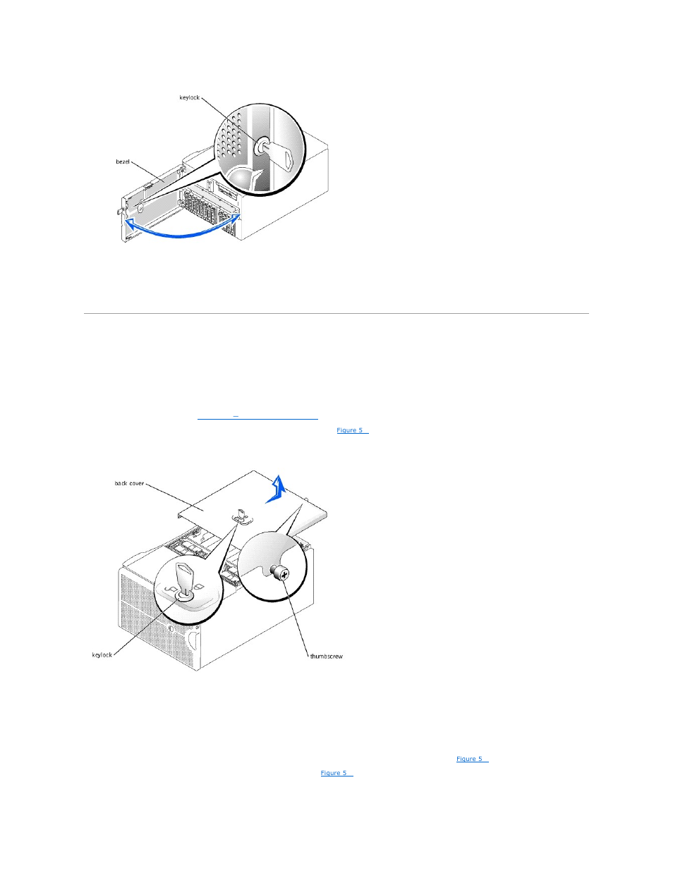 System covers, Closing the bezel, Removing the back cover | Replacing the back cover | Dell PowerEdge 6600 User Manual | Page 36 / 77