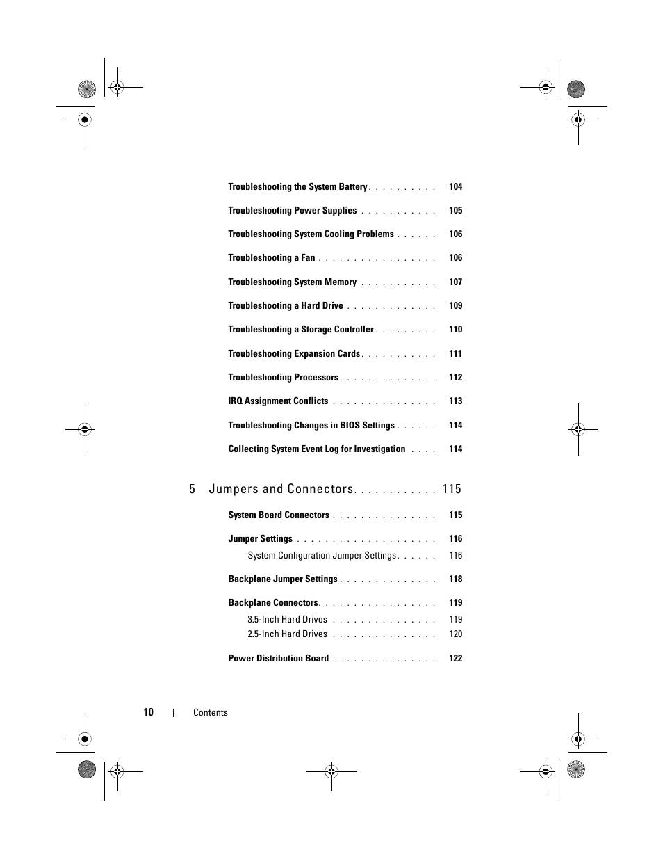 5 jumpers and connectors | Dell PowerEdge C1100 User Manual | Page 10 / 140