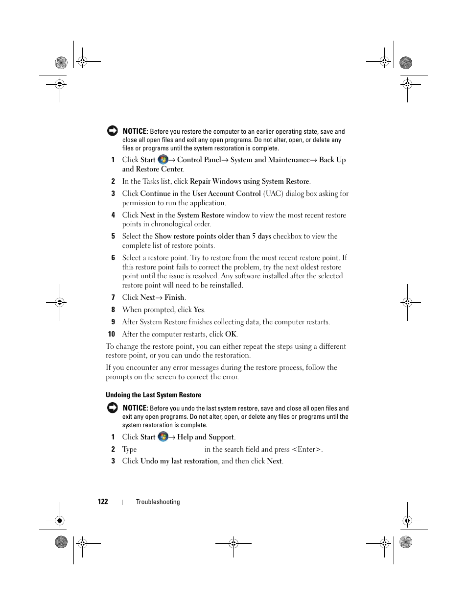 Dell XPS M1330 (M1330, Mid 2007) User Manual | Page 122 / 202