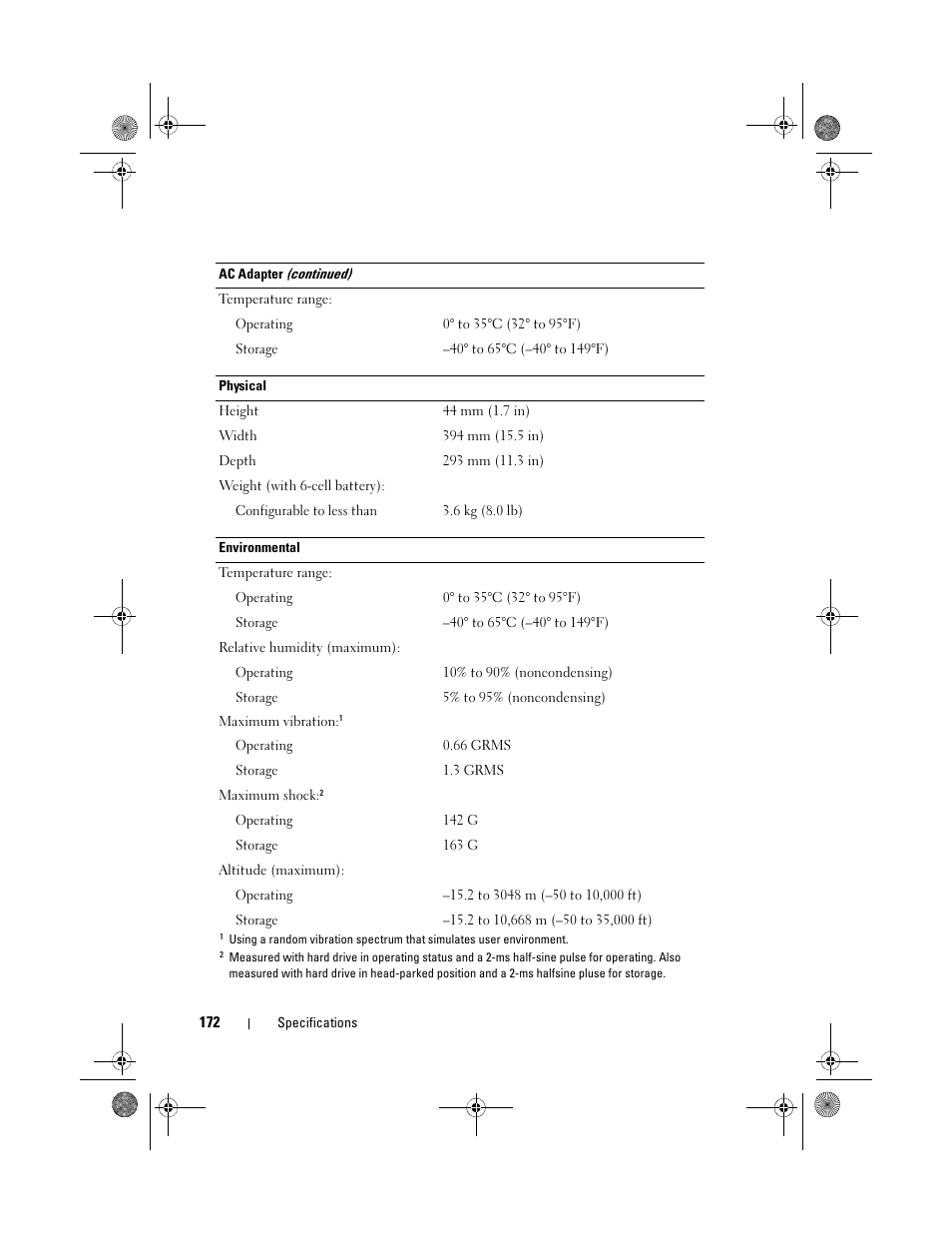 Dell XPS M1330 (M1330, Mid 2007) User Manual | Page 172 / 202