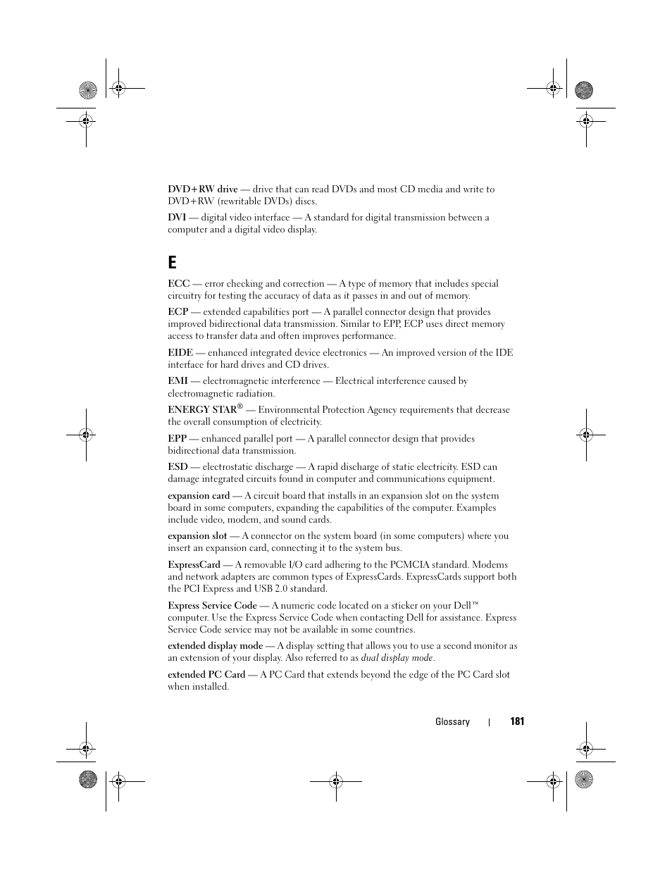 Dell XPS M1330 (M1330, Mid 2007) User Manual | Page 181 / 202