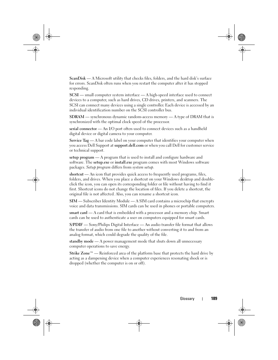 Dell XPS M1330 (M1330, Mid 2007) User Manual | Page 189 / 202