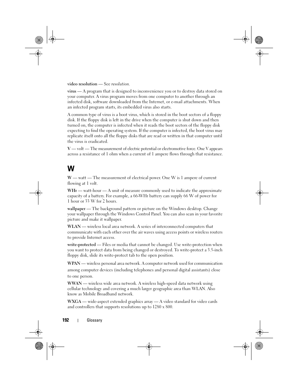 Dell XPS M1330 (M1330, Mid 2007) User Manual | Page 192 / 202