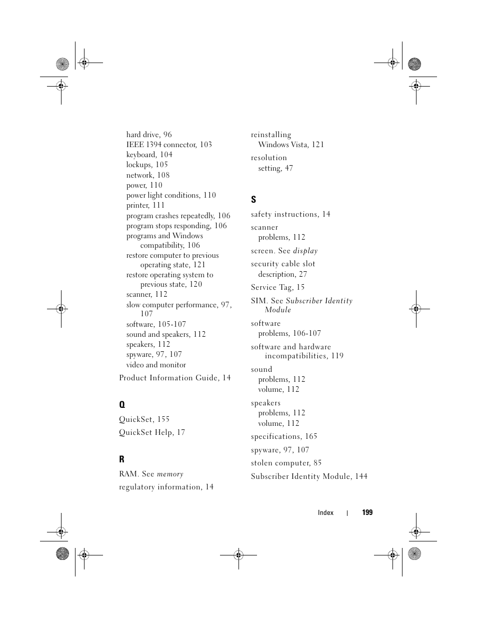 Dell XPS M1330 (M1330, Mid 2007) User Manual | Page 199 / 202