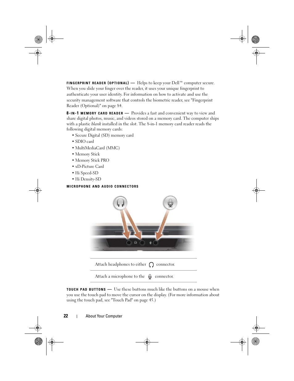 Dell XPS M1330 (M1330, Mid 2007) User Manual | Page 22 / 202