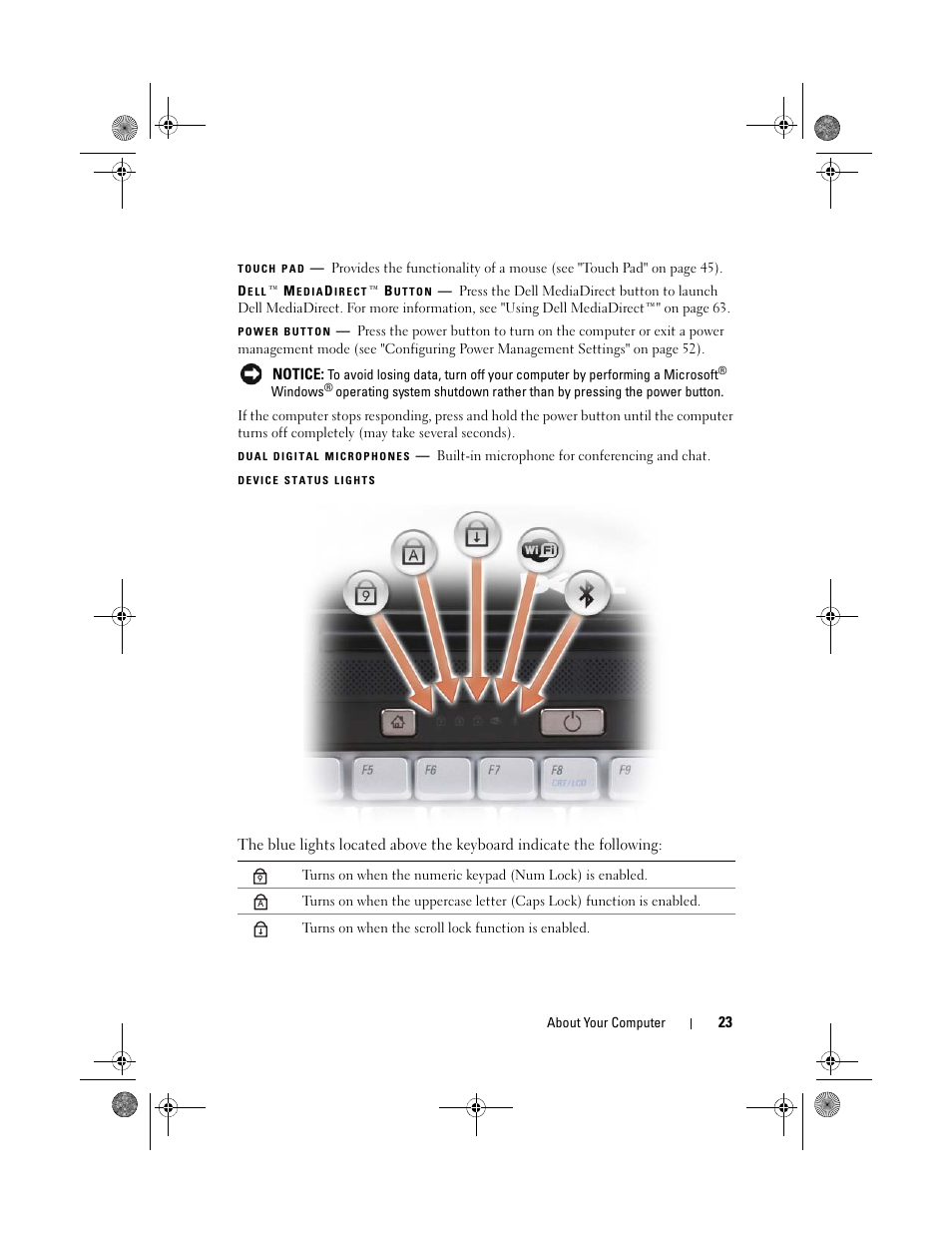 Dell XPS M1330 (M1330, Mid 2007) User Manual | Page 23 / 202