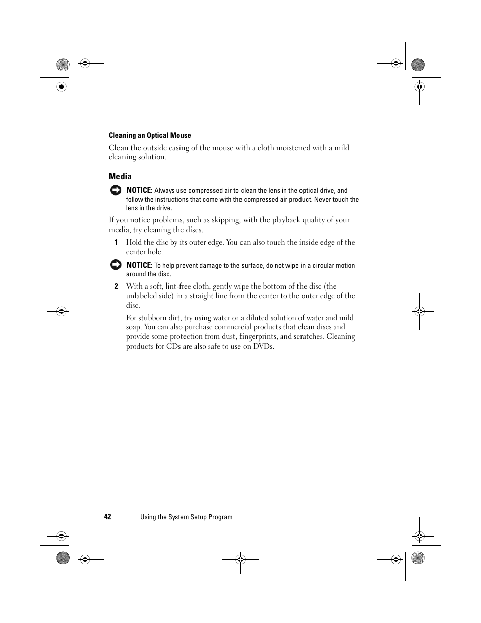Media | Dell XPS M1330 (M1330, Mid 2007) User Manual | Page 42 / 202
