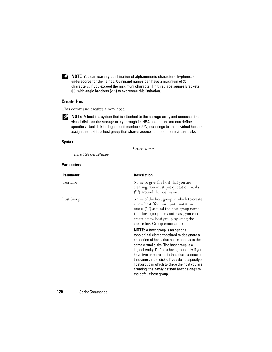 Create host | Dell PowerVault MD3000 User Manual | Page 120 / 236