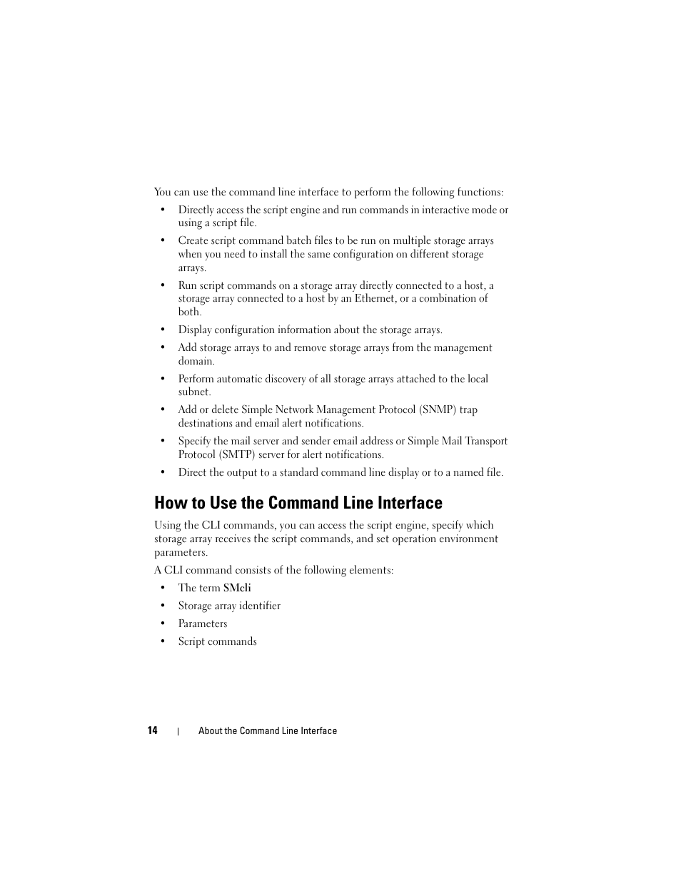 How to use the command line interface | Dell PowerVault MD3000 User Manual | Page 14 / 236