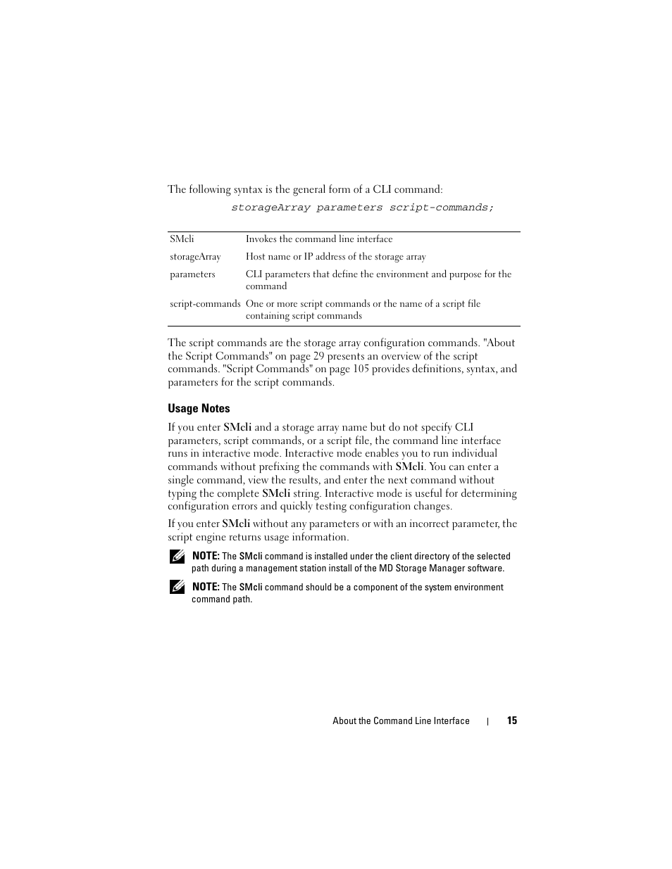 Usage notes | Dell PowerVault MD3000 User Manual | Page 15 / 236