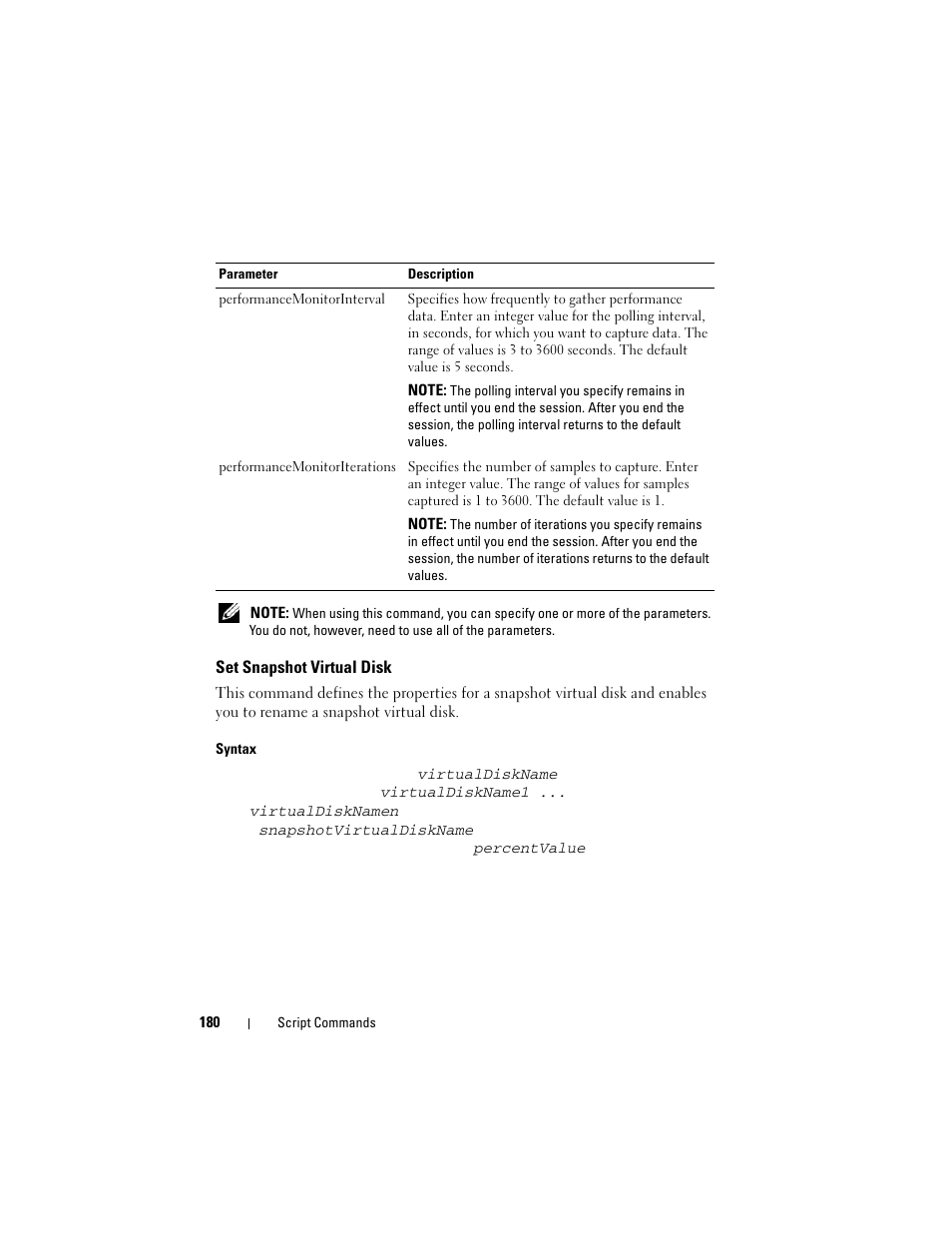 Set snapshot virtual disk | Dell PowerVault MD3000 User Manual | Page 180 / 236