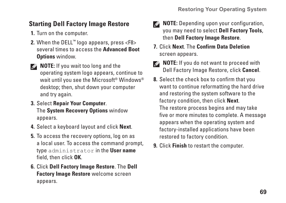 Dell Studio 1557 (Late 2009) User Manual | Page 71 / 102