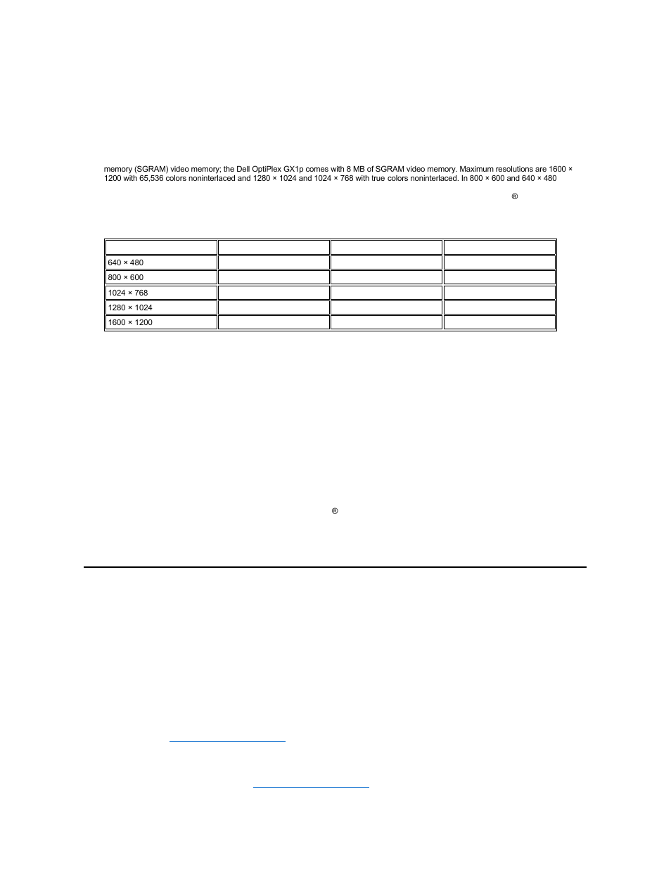 Hardware features, Software features | Dell OptiPlex GX1p User Manual | Page 22 / 70