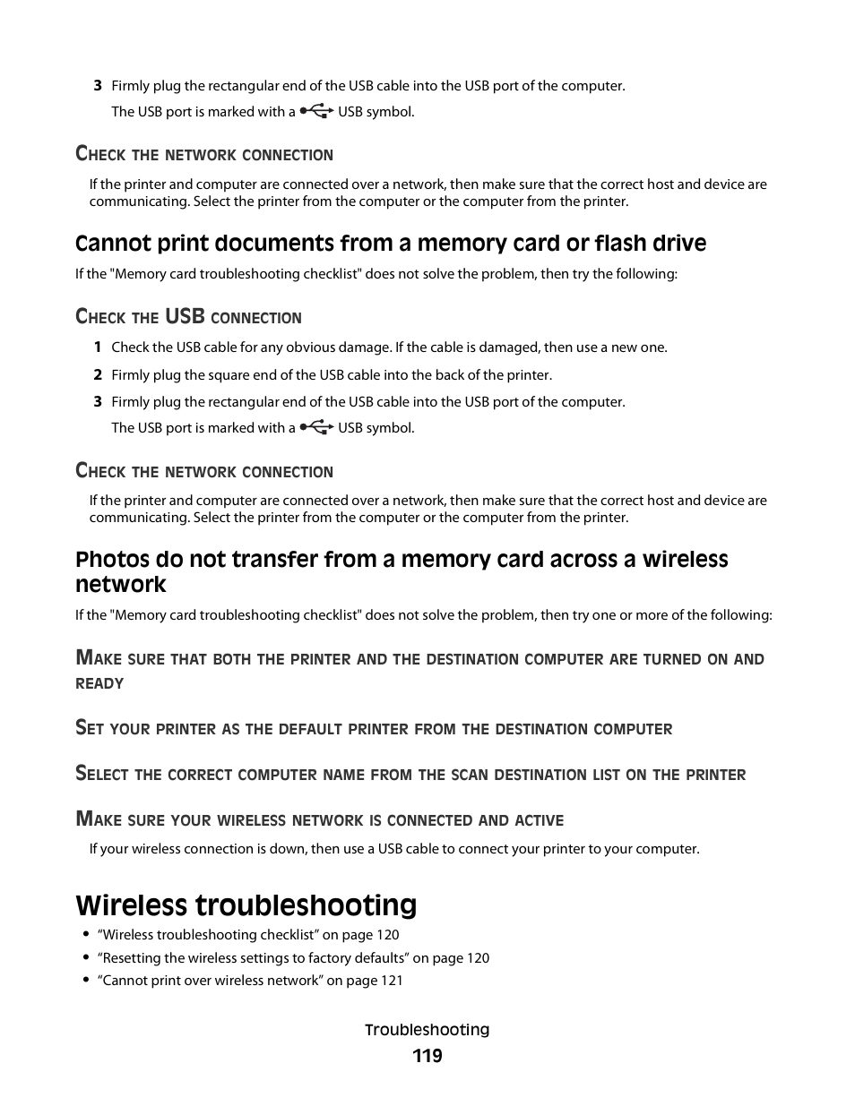Wireless troubleshooting | Dell V515w All In One Wireless Inkjet Printer User Manual | Page 119 / 141