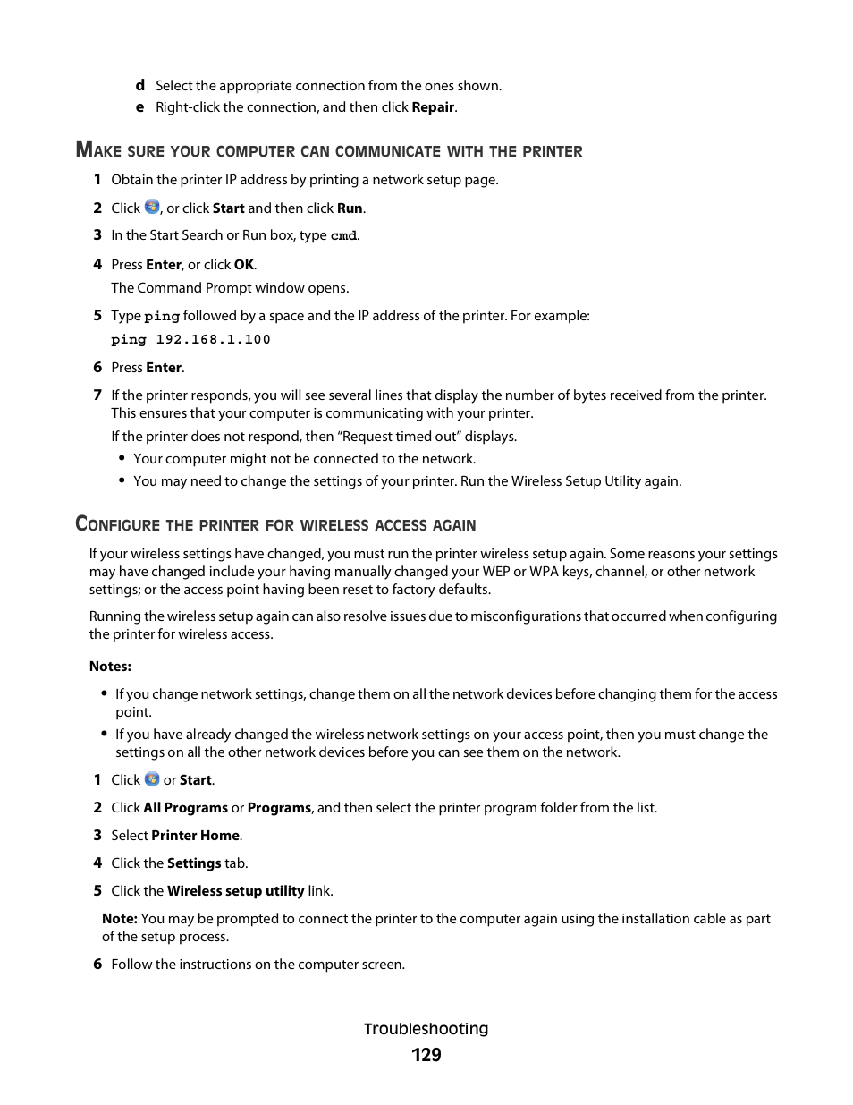 Dell V515w All In One Wireless Inkjet Printer User Manual | Page 129 / 141