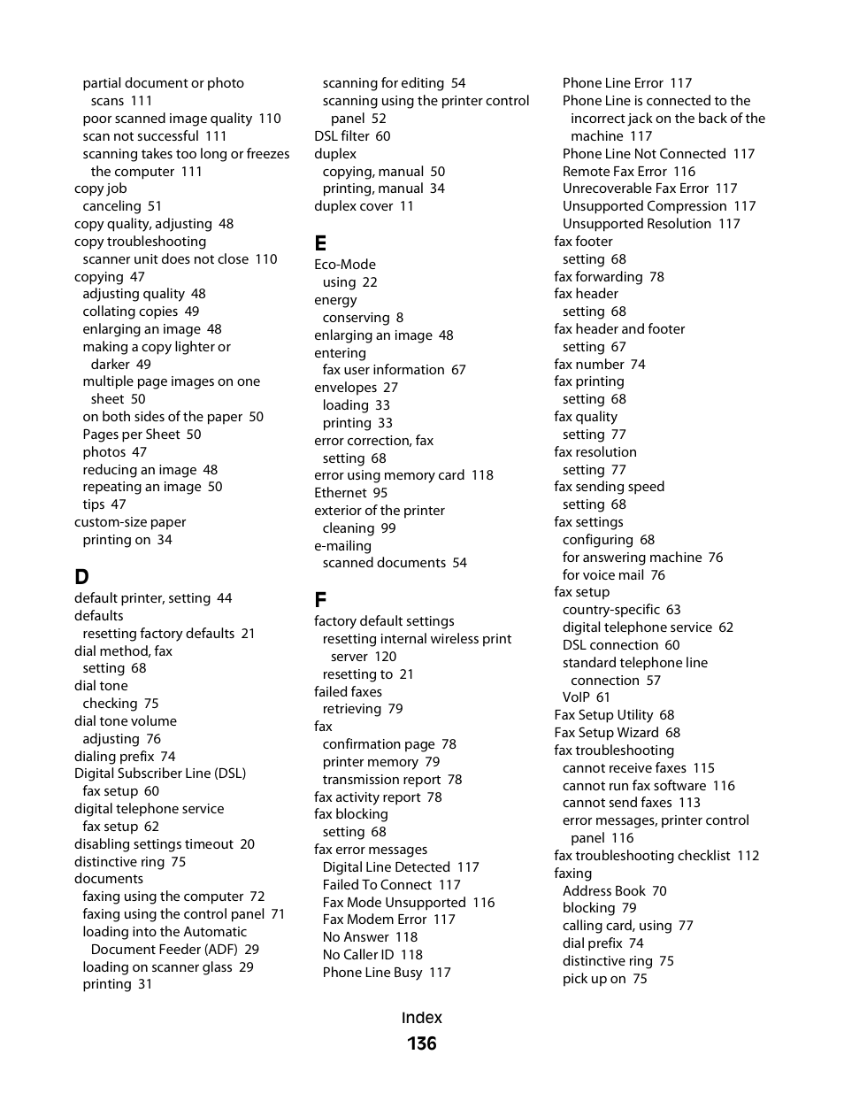 Dell V515w All In One Wireless Inkjet Printer User Manual | Page 136 / 141